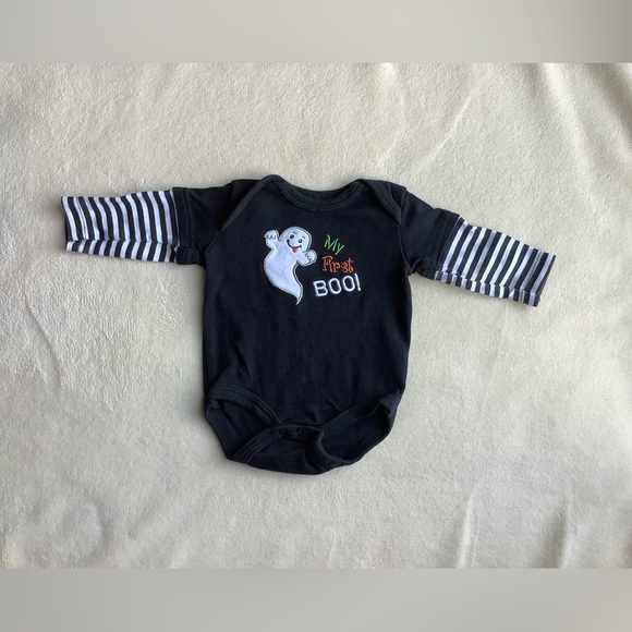My First Boo Halloween Long sleeve 0 to 3 Months 0-3M - Picture 1 of 3